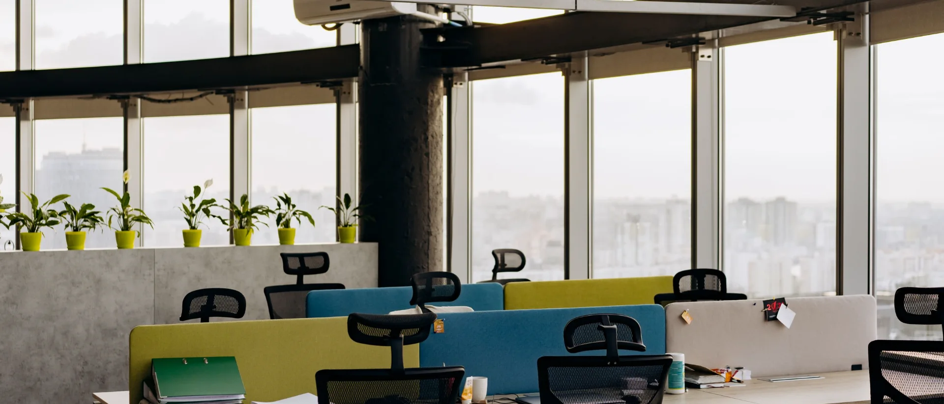 A daylit open-plan office